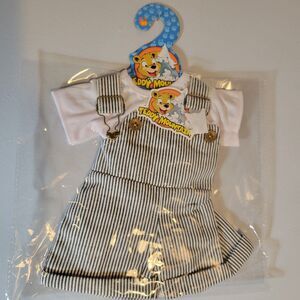 NEW Teddy Mountain Train Conductor Overalls & Cap Fits Most 14"-16" Build-A-Bear